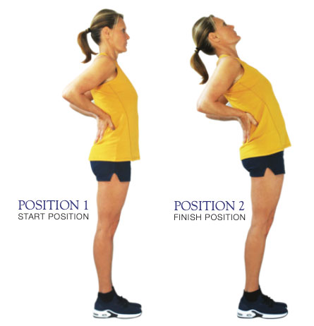 Standing extension exercise best sale